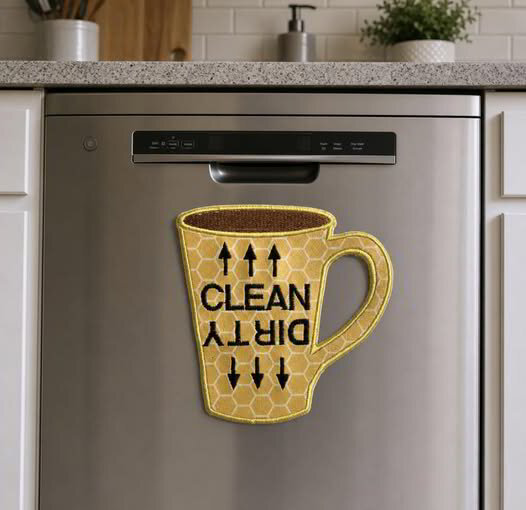 ITH DIRTY/CLEAN DISHWASHER MAGNET 5X5