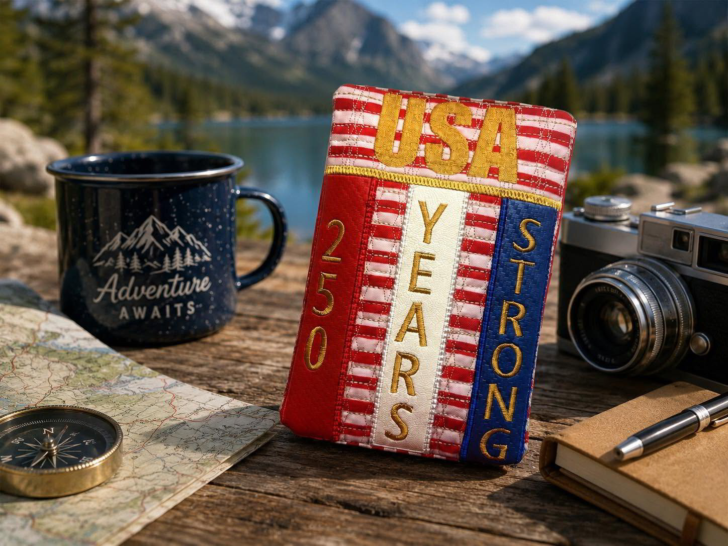 ITH USA 250 YEARS STRONG MUG RUG 5X7
