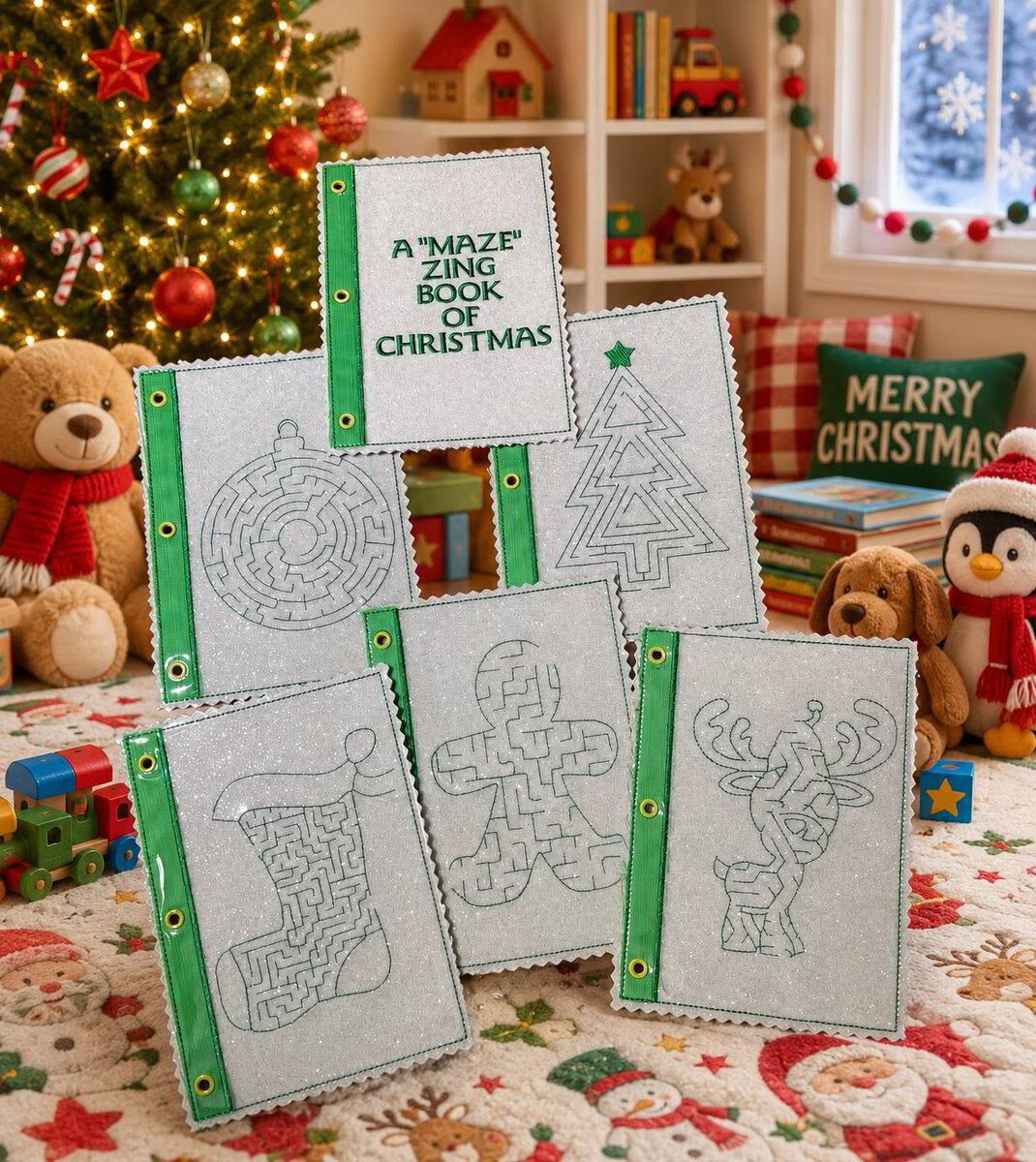 ITH A MAZE ZING BOOK OF CHRISTMAS 5X7 (6 PANELS)
