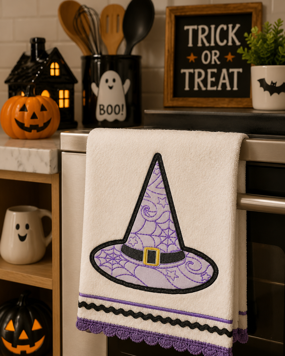WITCH HAT APPLIQUE 4X4