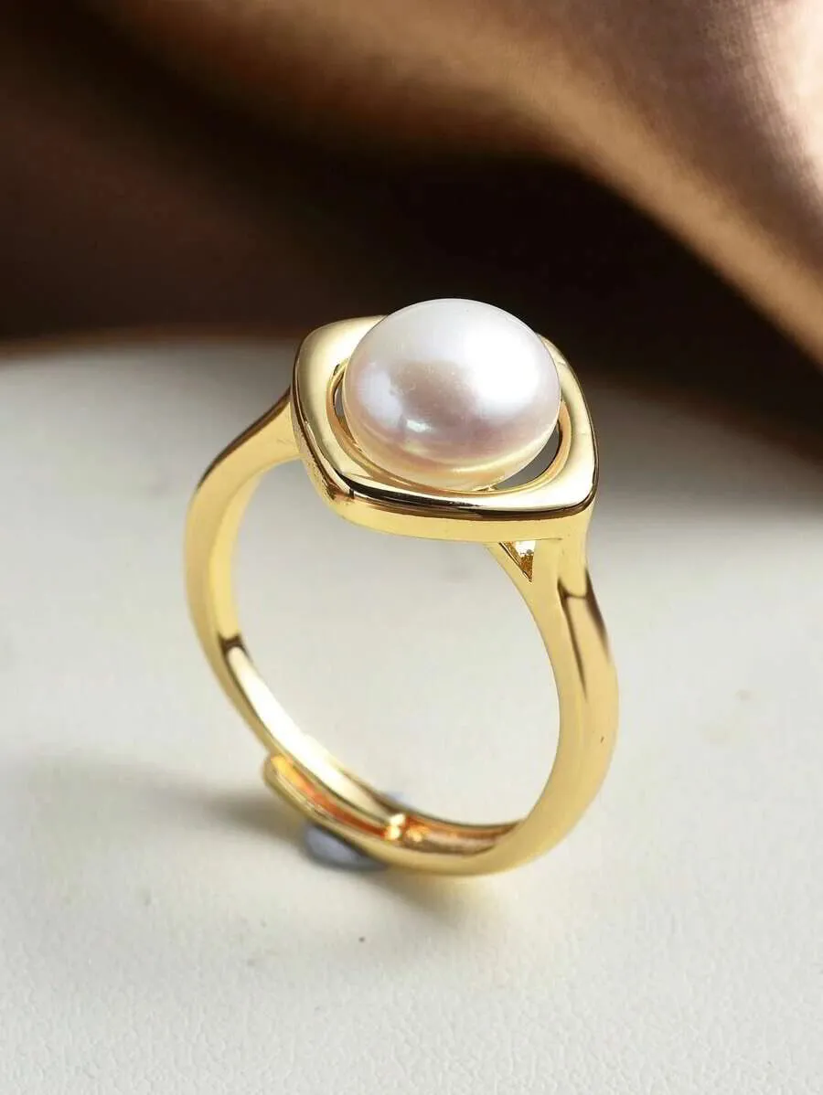 Луксозен регулиращ се пръстен ALL ABOUT PEARLS с култивирана перла 