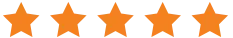 5 Stars Rating in Orange Color