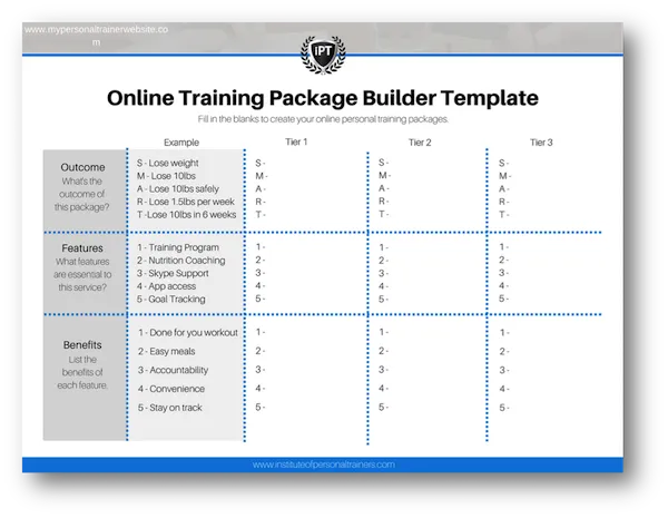 Personal training programs discount