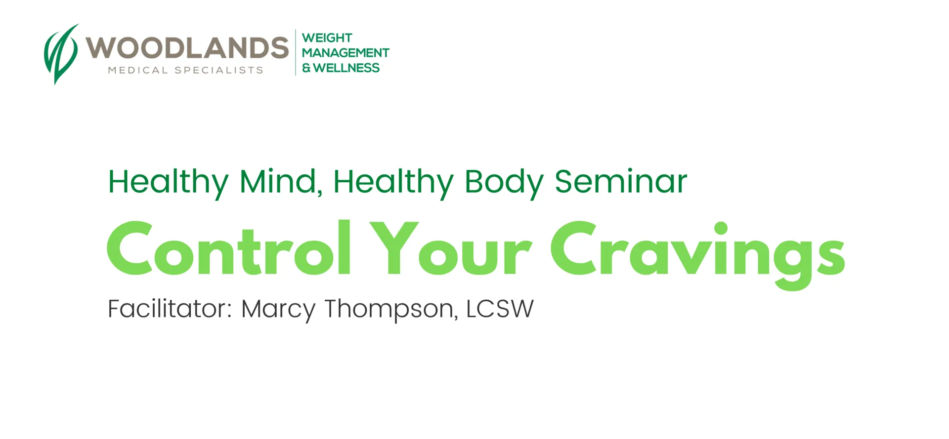 Control Your Cravings Seminar | APRIL 2022