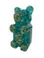 Sparkly Aqua Gummy Bear by Gaby Rivera