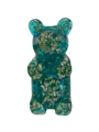 Sparkly Aqua Gummy Bear by Gaby Rivera