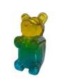 Yellow & Aqua Gummy Bear by Gaby Rivera