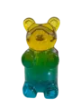 Yellow & Aqua Gummy Bear by Gaby Rivera
