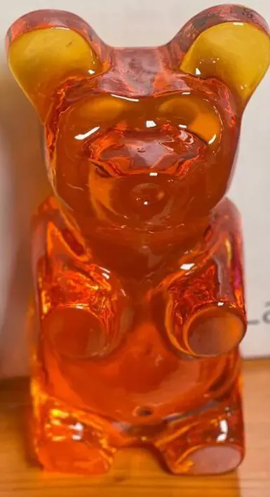 Orange Giant Gummy Bear by Gaby Rivera