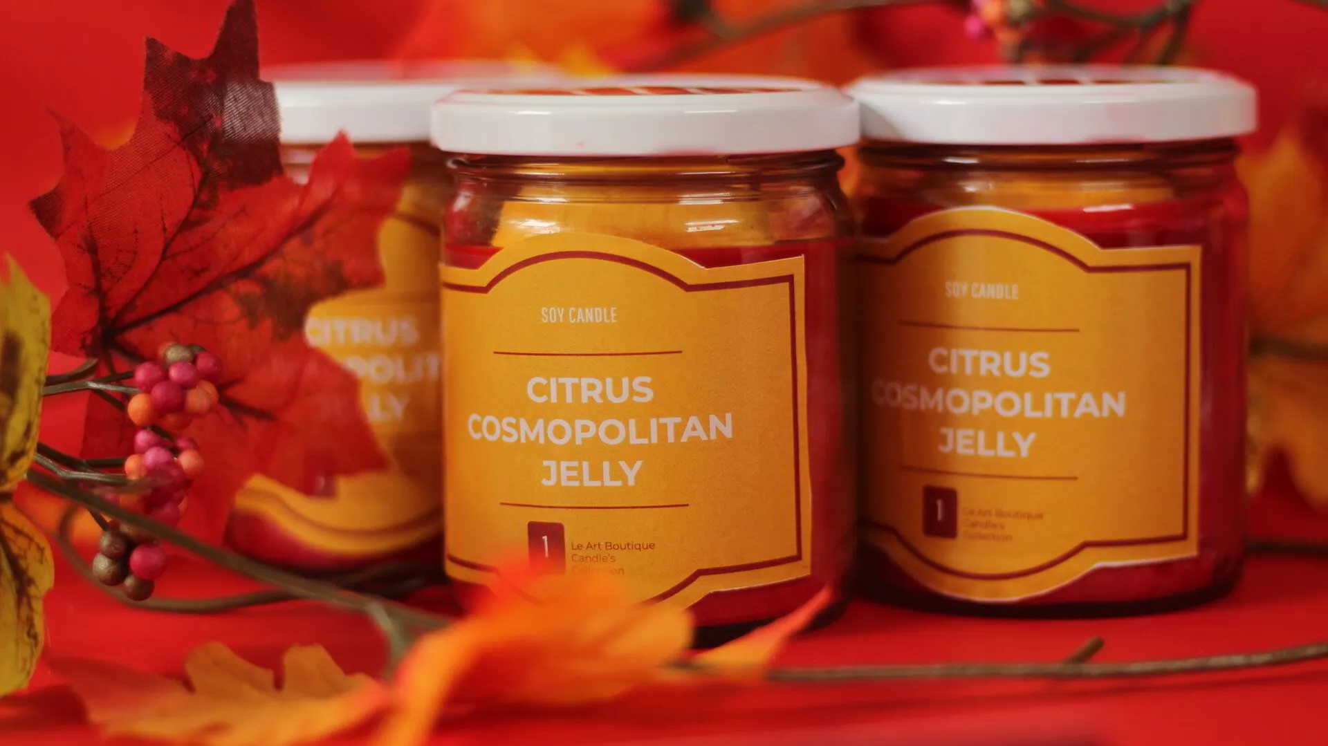 Citrus Cosmopolitan Jelly's Candles - El Salvador