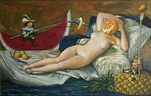Desnudo cara de Naranja by Anacil - Cuba