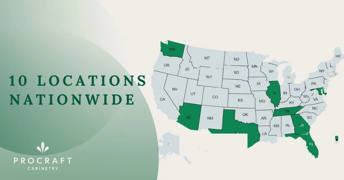 ProCraft Nationwide Reach with 10 Pickup Locations