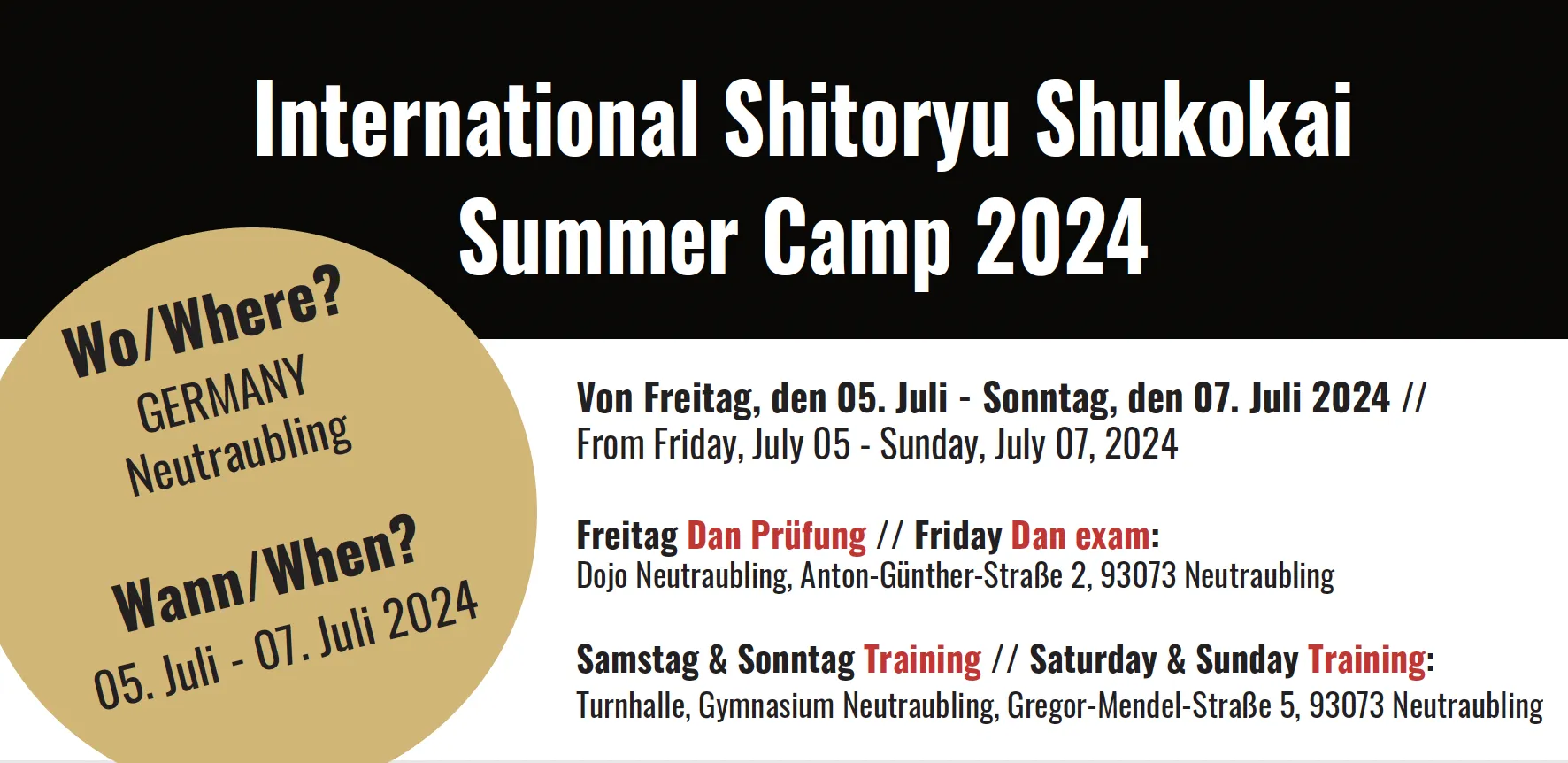 Shitoryu Shukokai - Internationales Sommercamp