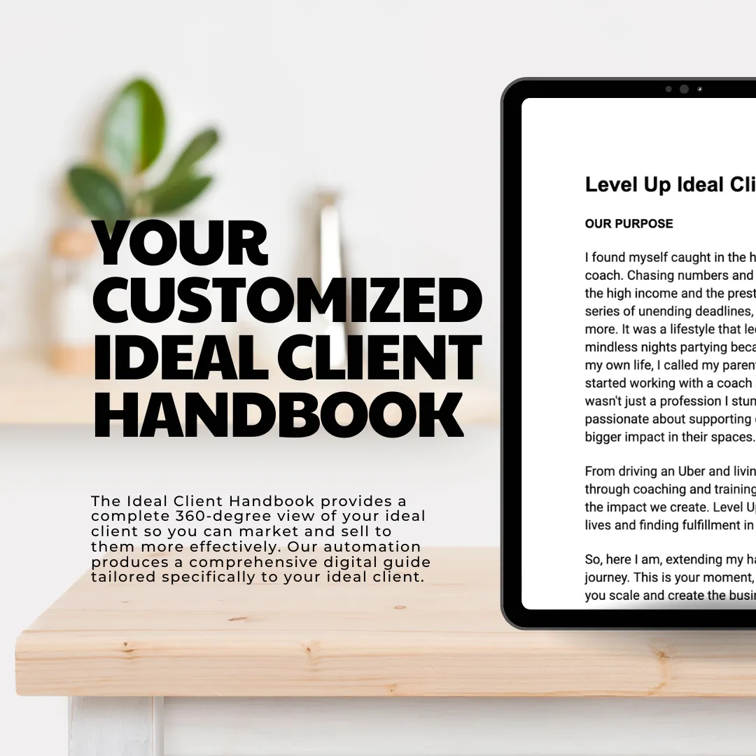 The Ideal Client Handbook