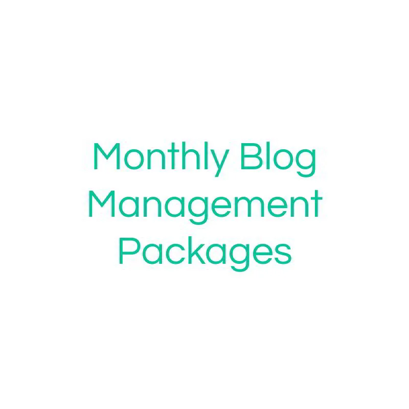 Monthly Blog Management Packages