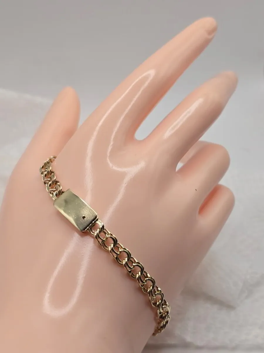 10kt Chino Open Link Bracelet