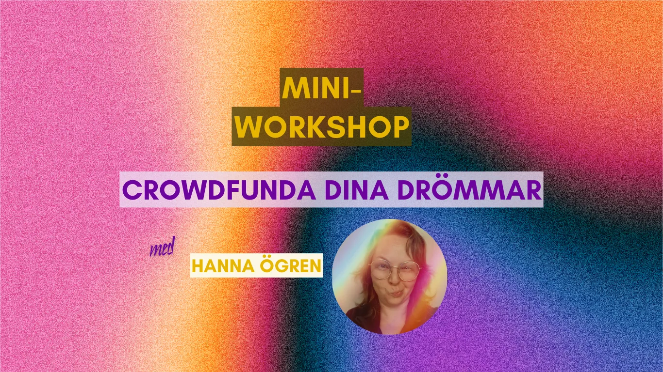 Mini-workshop för musiker: Crowdfunda dina drömmar!