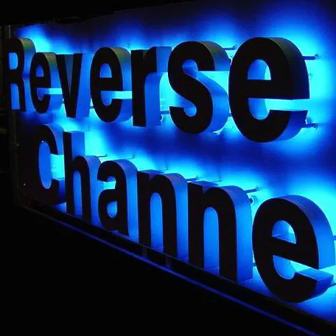 Back lit channel sign