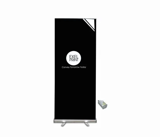 Pullup / roller banner printed on non curl pvc