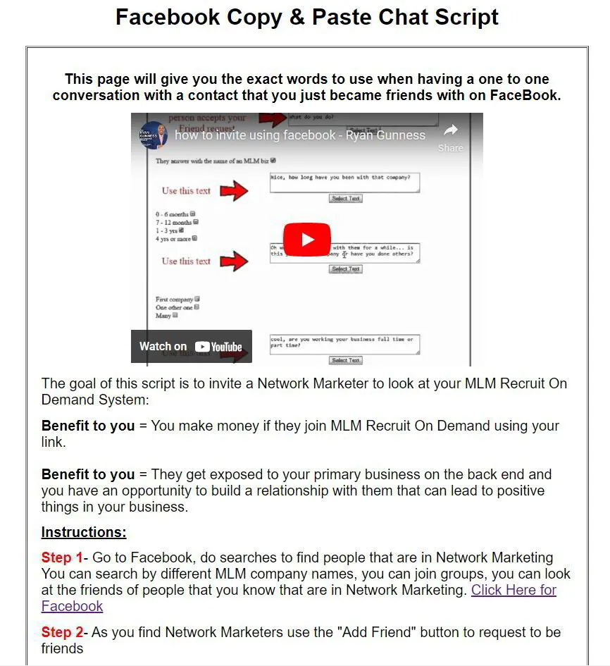 Facebook Copy & Paste Chat Script