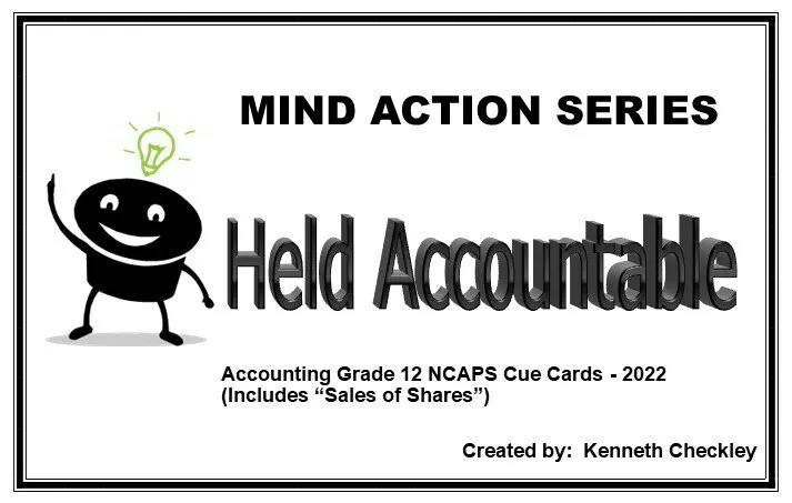 Accounting CUE CARDS - Revised 2022 - ISBN :9781776118434