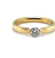 Niessing Ring aus 18K/750er Gelbgold mit Diamant, Gr. 55
