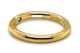 Niessing Ring aus 900er Gelbgold mit Diamant, Gr. 54
