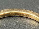 Èvernel Halbmemory Ring aus 18K Gelbgold mit Diamanten ca. 0,15ct, Gr.54