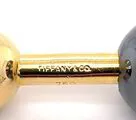 Tiffany & Co. Manschettenknöpfe aus 18K Gelbgold und Graue Onyx