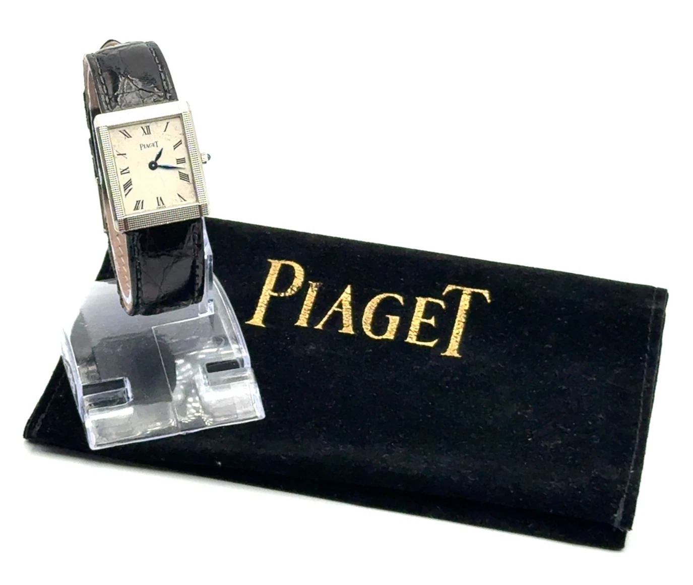 Piaget Vintage Uhr aus 18K Weißgold Handaufzug 23x28mm