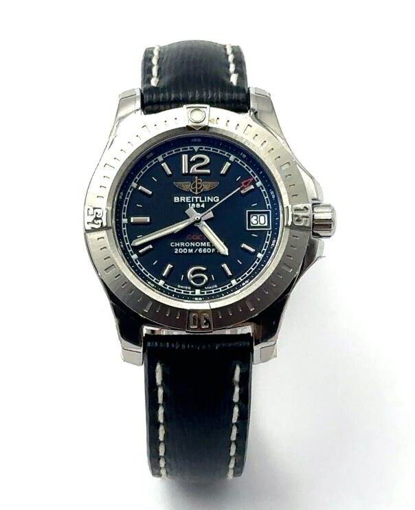 Breitling Cold Lady Uhr, 33mm, Stahl, Ref.:A77388 + Box & Papiere 