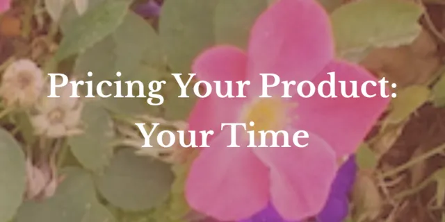 Valuing your time