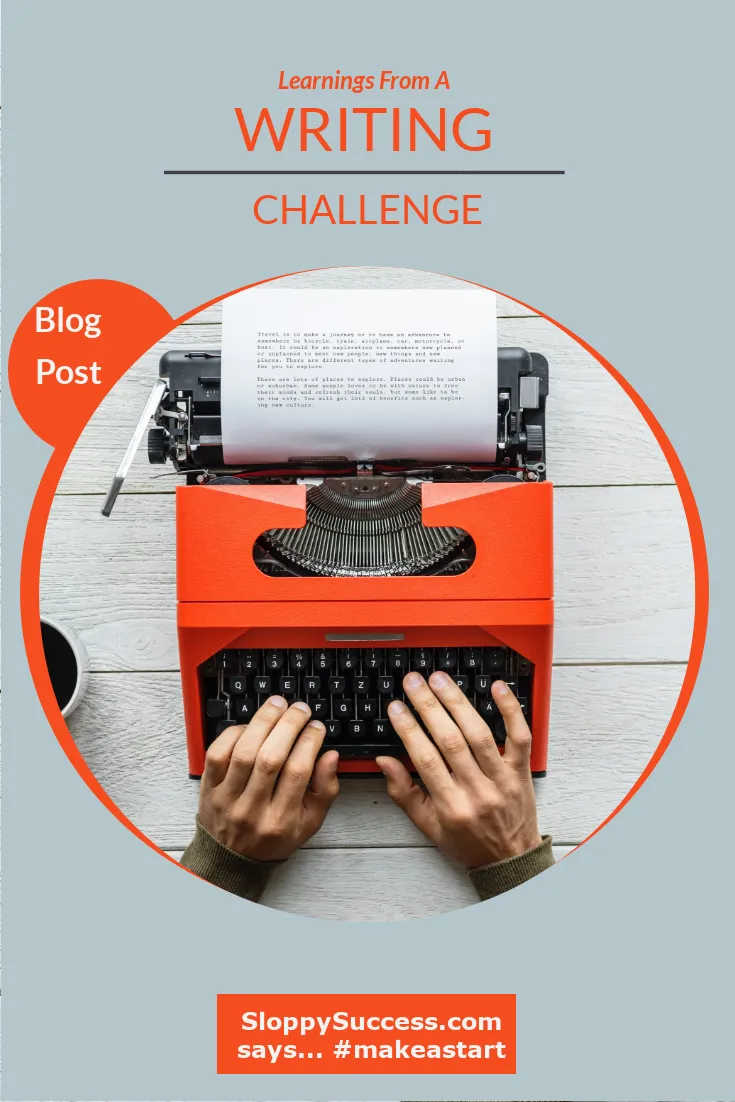 learnings from a writing challenge