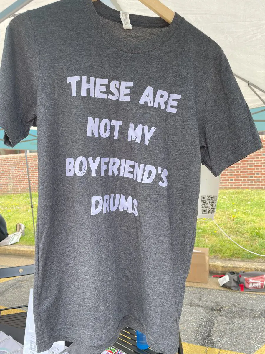 T-Shirt: These Are Not My Boyfriend's Drums