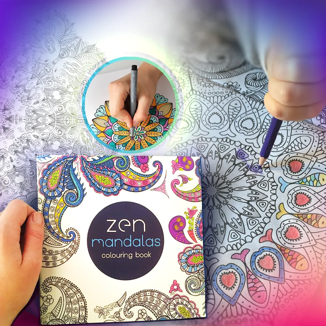 Mandalas: Tracing Meditation & Coloring Book: Zen Tracing