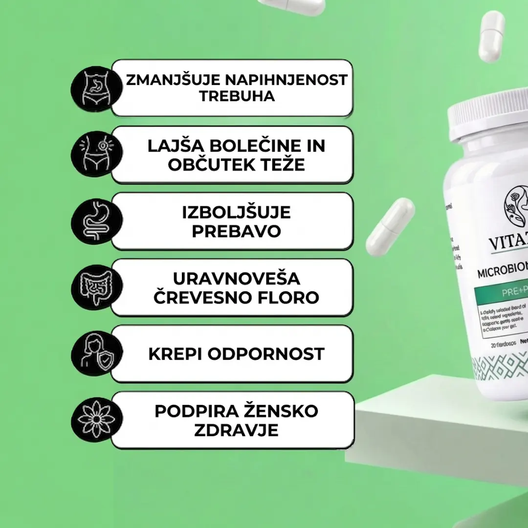 Microbiome Balance - Za zdravo prebavo in uravnoteženo črevesno mikrofloro