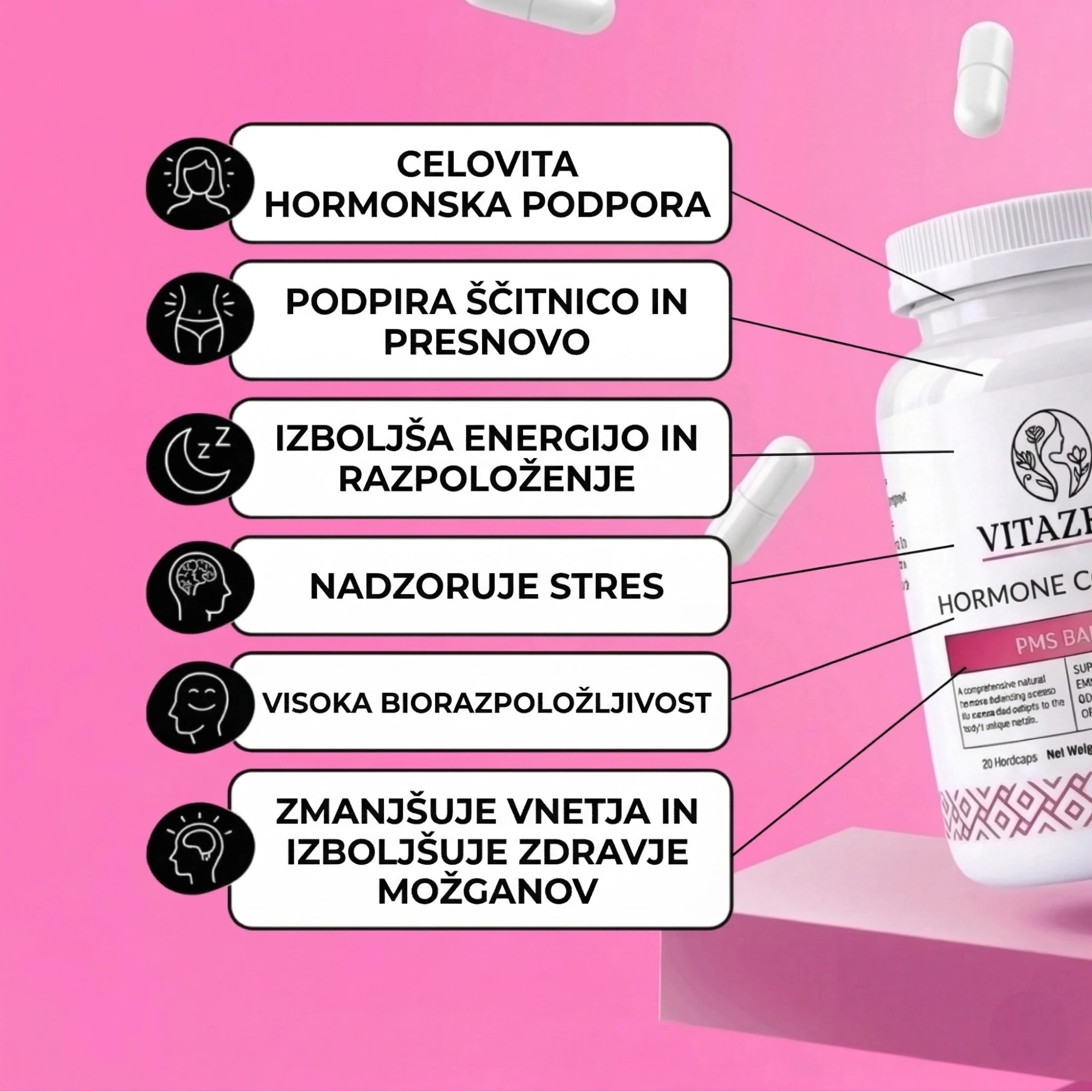 Hormone Control Plus - Podpora za žensko v menopavzi in perimenopavzi
