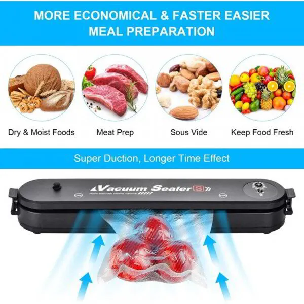 Преносима машина за вакуумиране и запечатване на храни, Vacuum Sealer