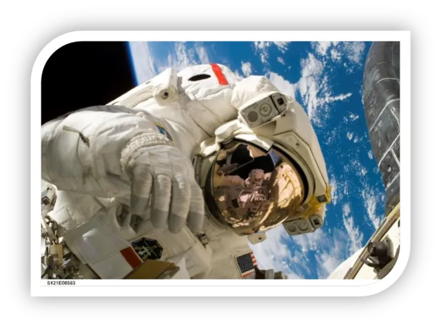 astronaut in space with spacesuit nasa earth's view from space dangers of atmosphere
