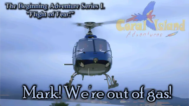 audio drama coral island adventures helicopter crashes accident in the ocean and trapped