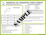 Essential Oil Chemistry Cheat Sheets