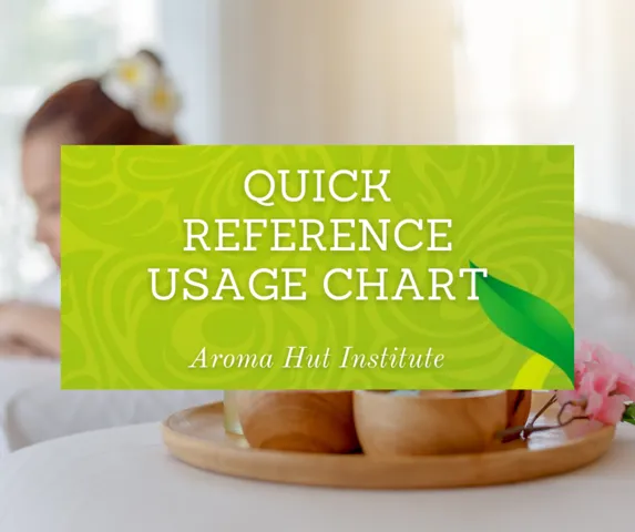 Quick Reference Usage Chart | Aroma Hut Institute