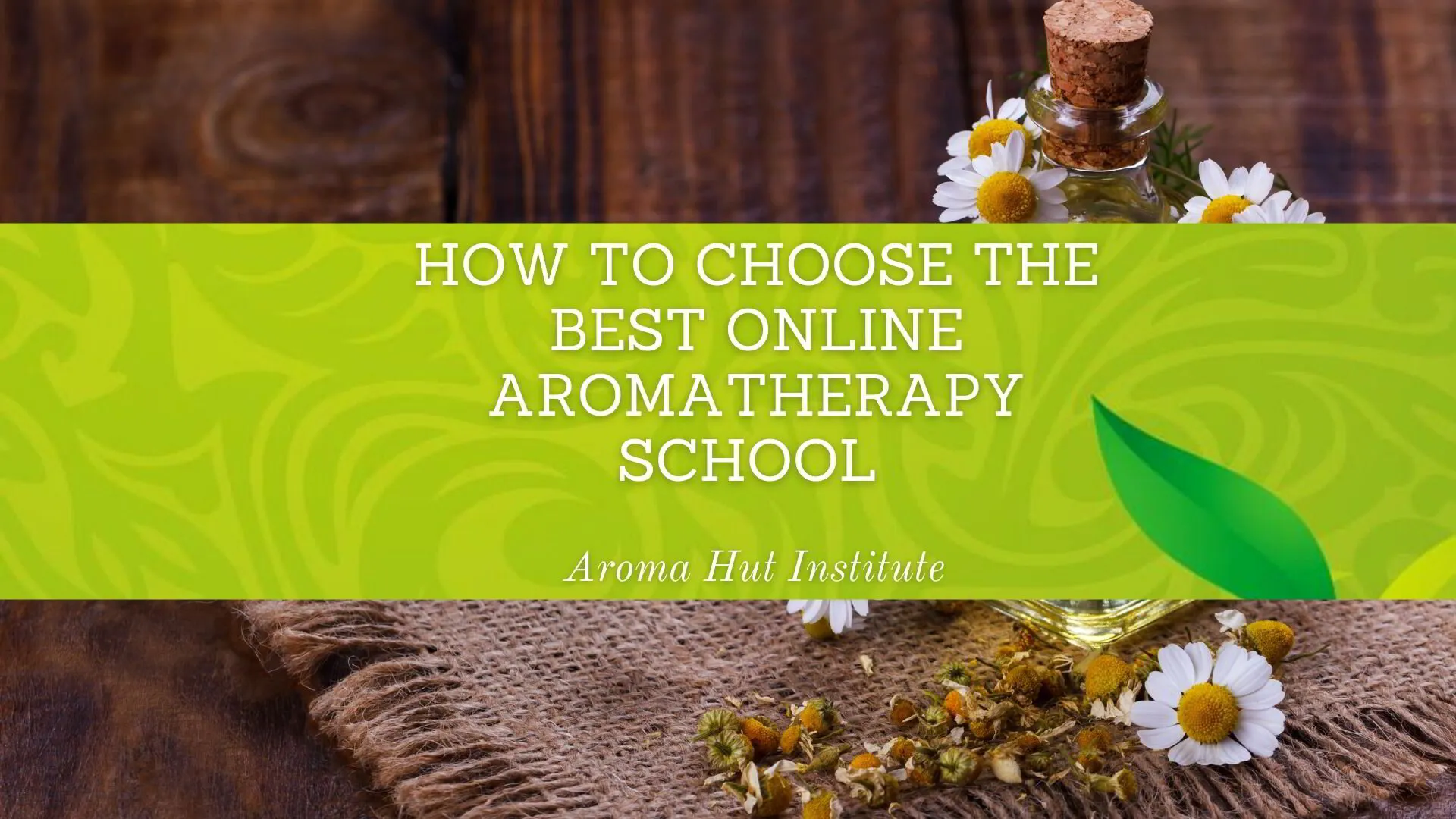 How to Choose the Best Online Aromatherapy School 