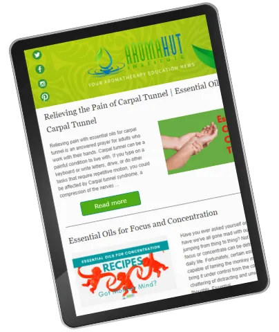 Aromatherapy Newsletter Tablet | Aroma Hut Institute