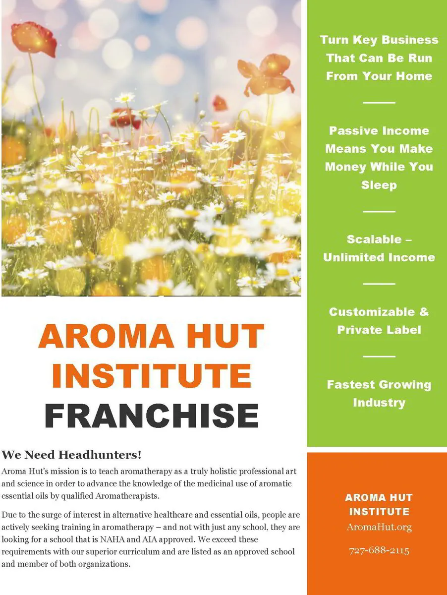 Aroma Hut Institute Franchise Opportunity | Aromatherapy School