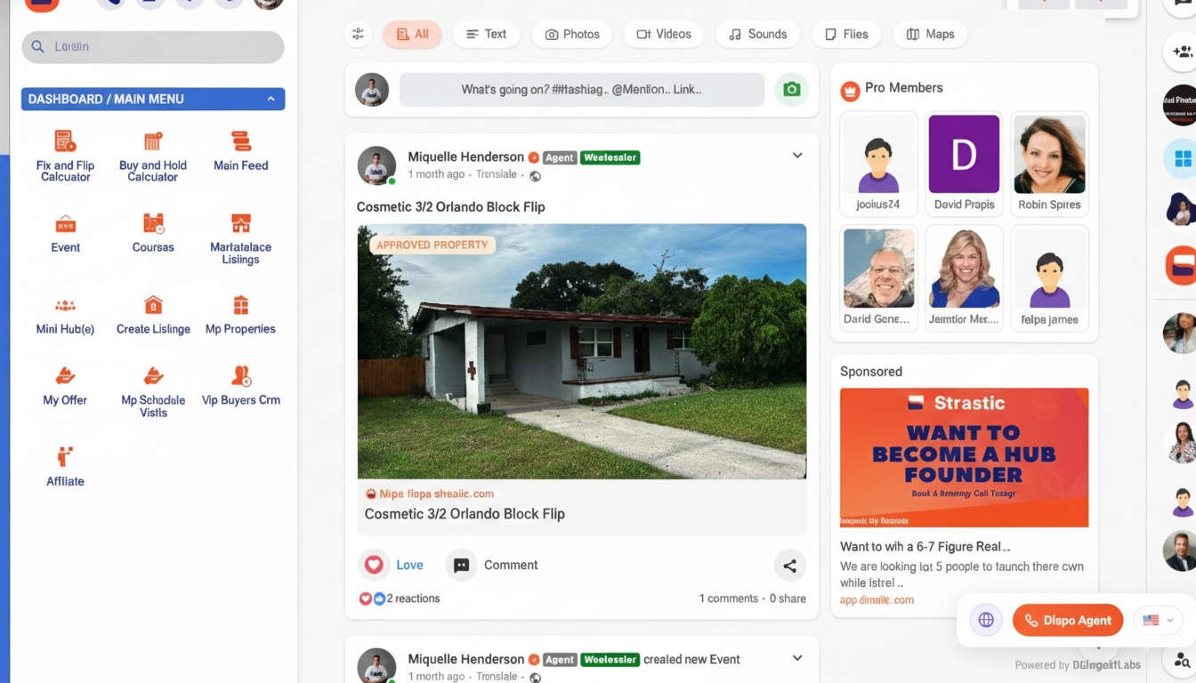 Platform Dashboard Mockup