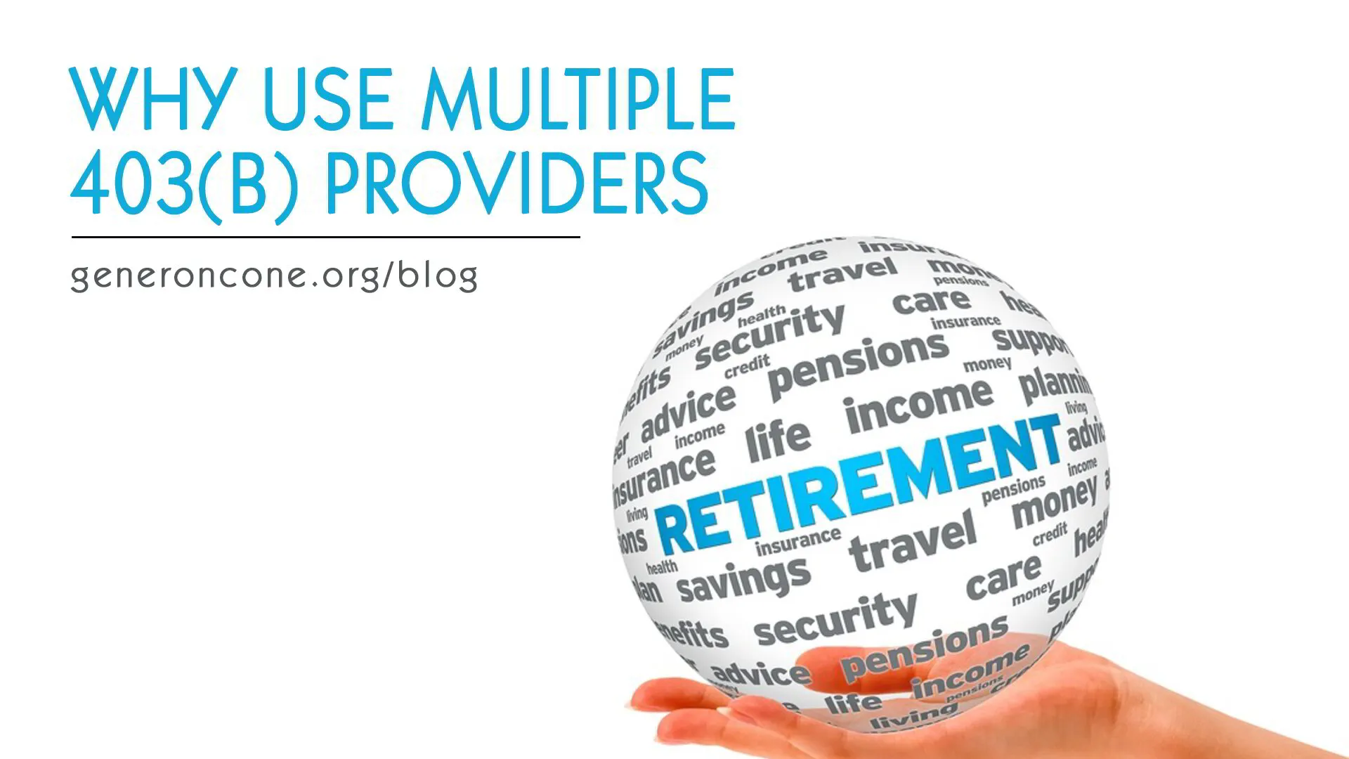 Why use multiple 403 b providers