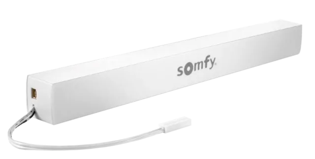 Somfy power supply for shaped blinds