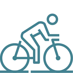 person riding bike icon