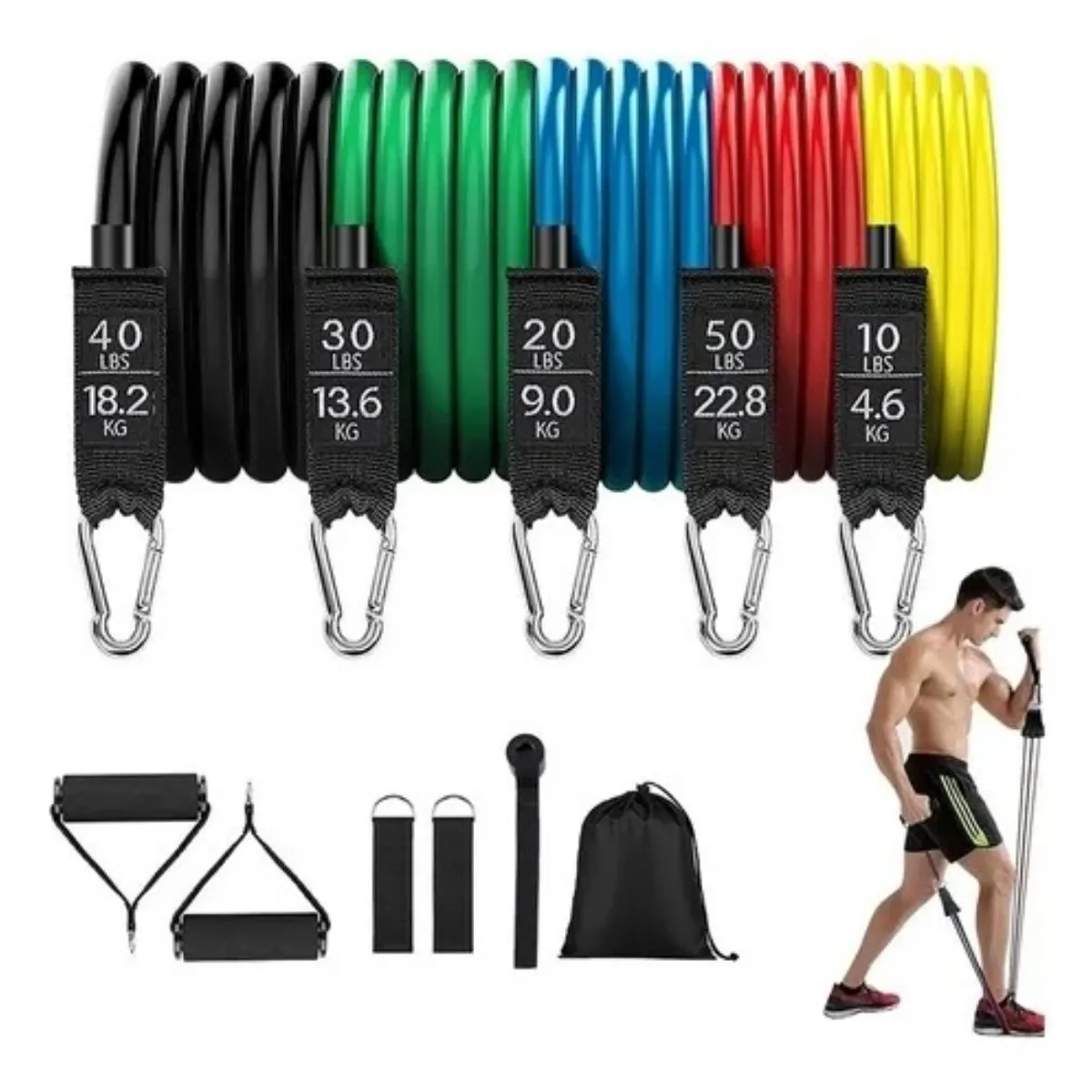Resistance Bands for Legs & Arms. Exercise Bands
